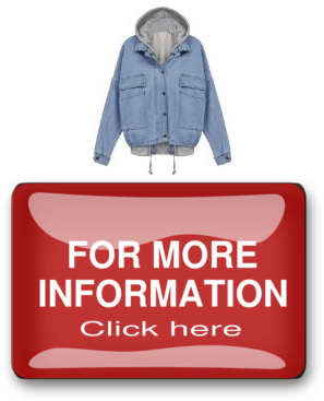 Sheinside Blue Hooded Long Sleeve Drawstring Denim Outerwear Jacket Easy